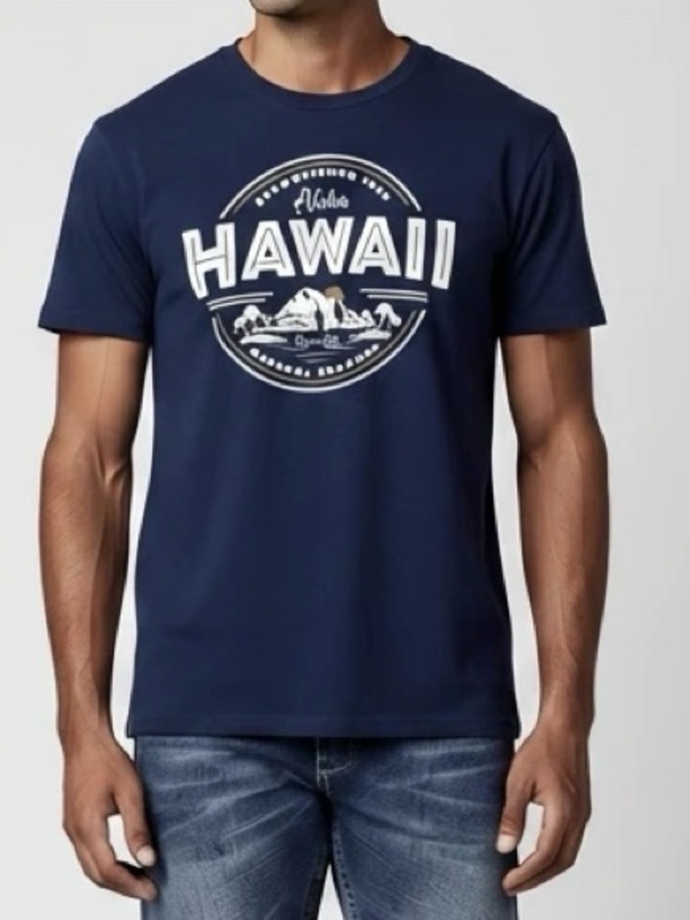 Hawaii Navy Aloha Island Life T-Shirt
